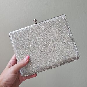 Estate Mod Silver Clutch Bag